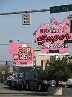 IMG_0866 Neat old signs for the Elephant Car Wash on Denny Way