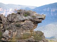 Dragon-like rock formation at Blue Mountains