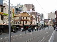 Light rail tracks near Darling Harbour and Chinatown