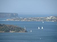 boats in the harbor and the Pacific Ocean