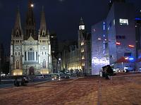 Federation Square at night