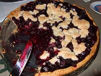 DSCF7248 Yummy blueberry pie I made!