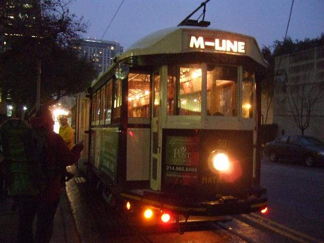 DSCF7946 M-Line trolley in Dallas - we took this to dinner and a movie
