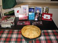 IMG_9417 My apple pie and all the Christmas cards we got