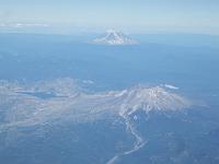 DSCF2050 Mount St. Helens and Mount Adams on our return flight