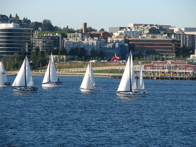 IMG_2719 Sailboats in front of Olympic Sculpture Park