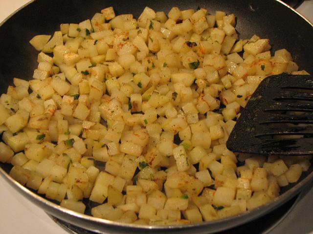 IMG_1212 Little potato squares with green onions - the way my Mom makes them!
