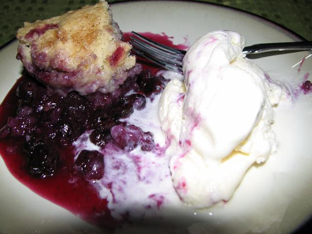 IMG_2898 Blueberry cobbler I made from scratch