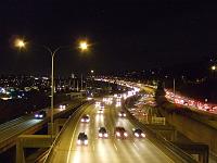 traffic on I-5 at night