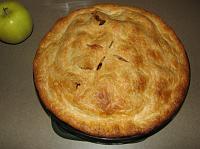 IMG_1862 Apple pie I made last night!  It tasted really good!