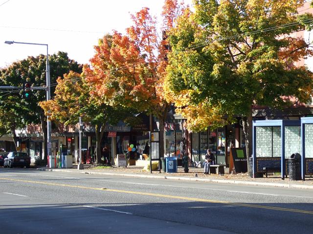 DSCF2366 Shops along the main street through Ballard
