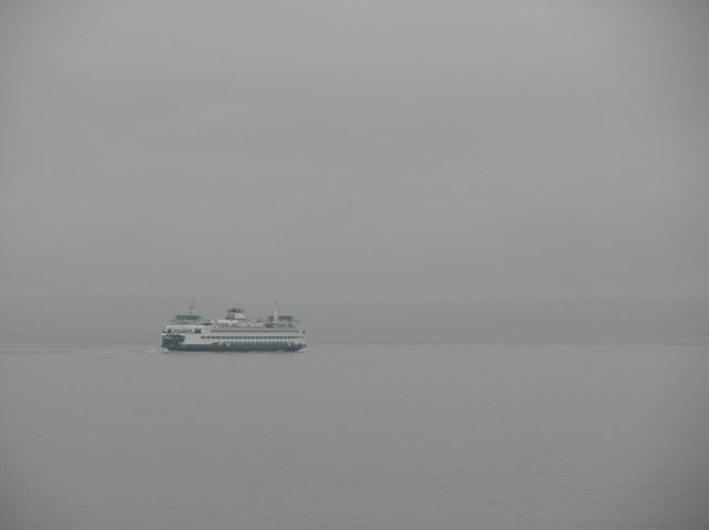 IMG_9849 A ferry disappearing into the mist on its way to Bainbridge Island