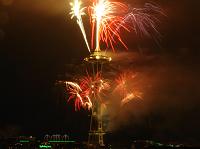 Space Needle fireworks at New Years