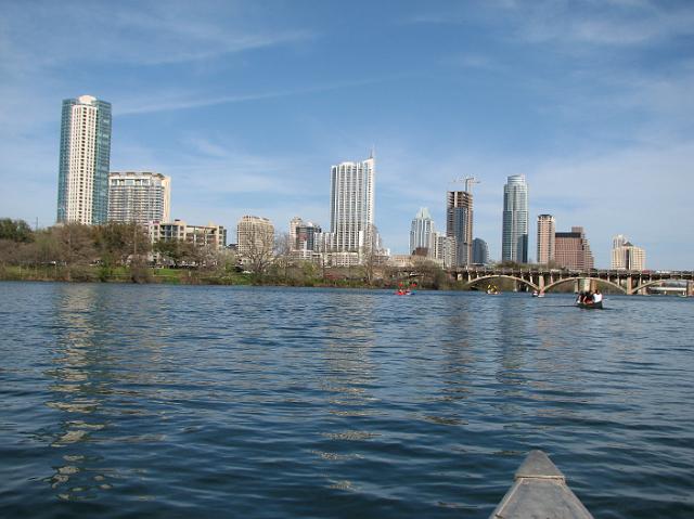 IMG_1095 Canoeing on Lady Bird Lake looking toward downtown Austin