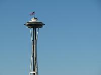 Space Needle and clear skies today