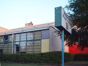 front of building