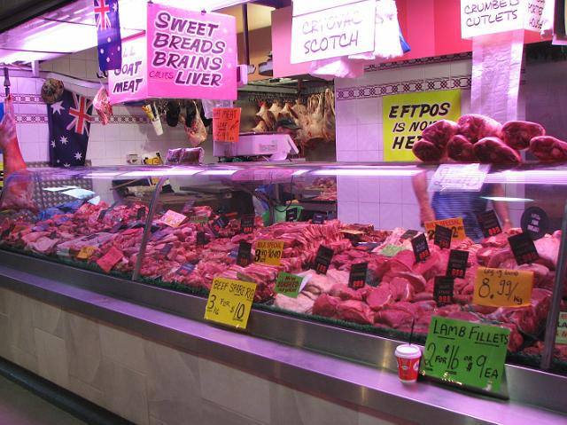 IMG_7083 You can buy interesting meats here, including kangaroo and brains