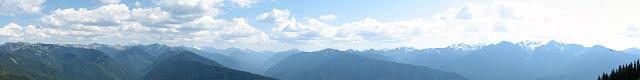 STITCH_3808 Panoramic view of the Olympic Mountains from Hurricane Ridge